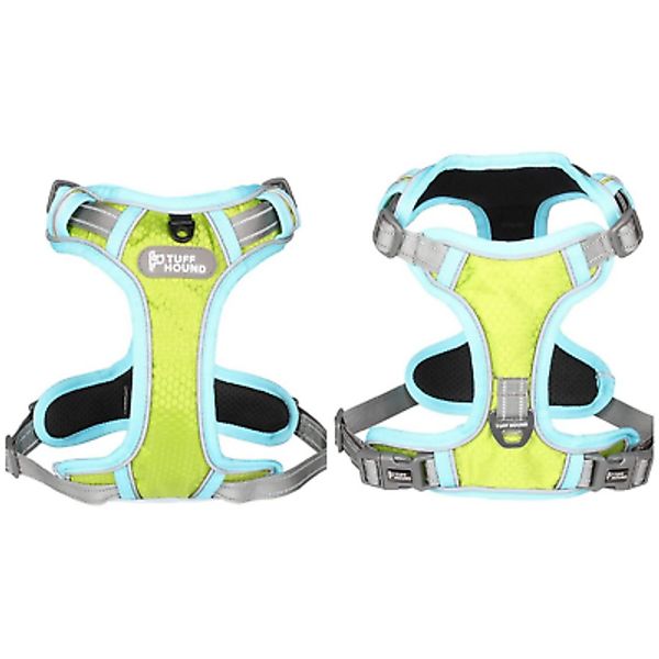 Small Dog Harness No-Pull Pet Vest Adj Reflective Padded Baby Blue Neon Green