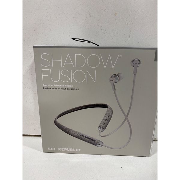 SOL REPUBLIC Shadow Fusion Bluetooth Earbuds, Grey 10-Hour Playtime Comfortable 