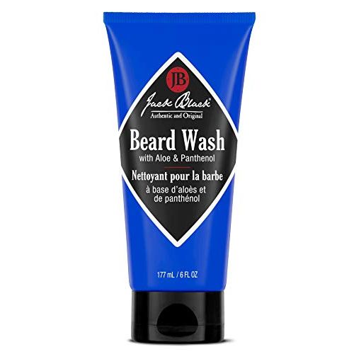 Jack Black - Beard Wash, 6 fl oz - PureScience Formula, Aloe & Panthenol, Multifunctional Beard Treatment, Softens Facial Hair, Removes Oil and Dirt, Conditions Facial Hair and Skin