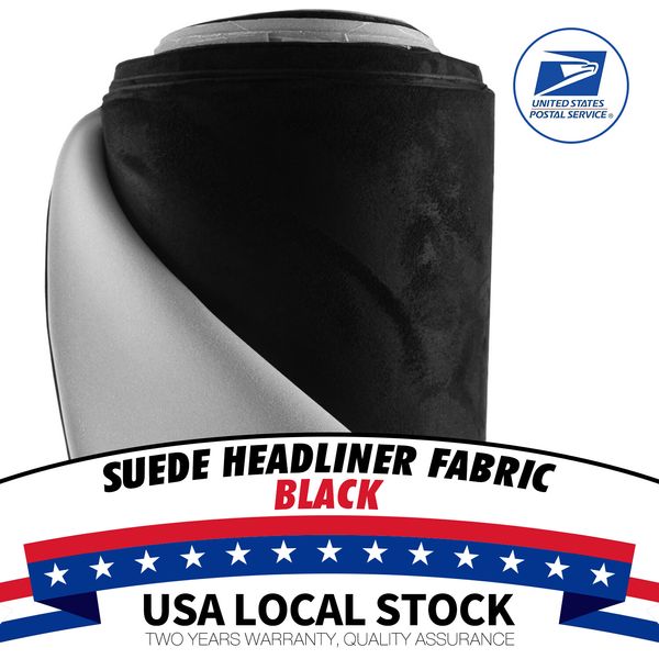 60"x60" Headliner Material Suede Fabric Foam Backing For Car Roof lining Replace