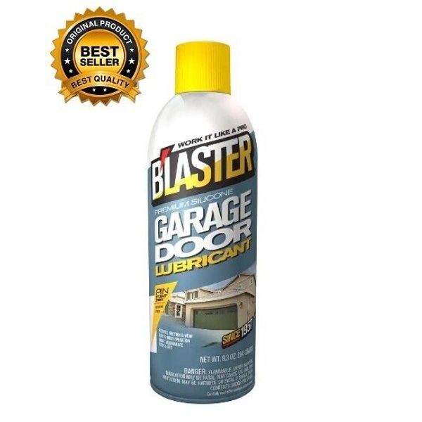 Blaster Garage Door Lubricant Spray Premium Silicone 9.3 Oz. Free Shipping