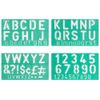 Stencil Set, Letter and Number, Linex 50mm Stencil Set