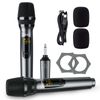 2.4G UHF  Wireless Microphone Rechargeable MIicrophone Dual Handheld Microphone 