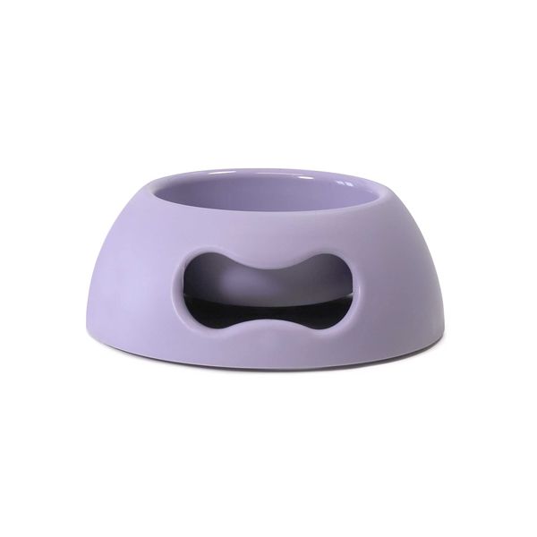 United Pets Pappy Small Dog and Cat Bowl, EcoFriendly, Italian Design, Made in Italy, Purple, Bowl for Small Dogs and Cats, Capacity 350ml (12 oz)