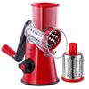 Geedel Rotary Cheese Grater, Kitchen Mandoline Vegetable Slicer with 2 Interc...