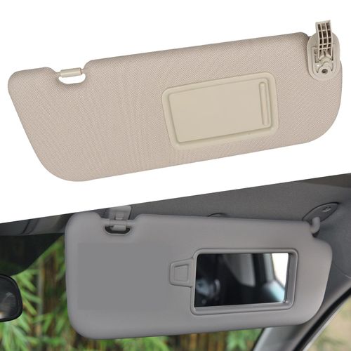 ANTUKO Beige Sun Visor Right with Makeup Mirror Replacement for 2011-2015 Elantra MD Sedan 4-Door 852203X000