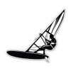 Windsurfing Winsurfer - 12" Vinyl Sticker Waterproof Decal