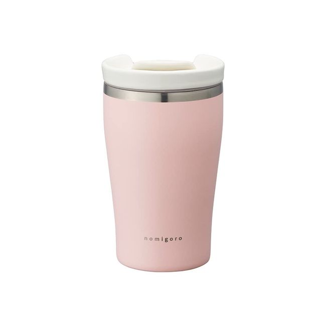 Doshisha touki-futa HARMONY Vacuum Insulated Tumbler with Ceramic Lid, 9.5 fl oz (280 ml), Pink nomigoro