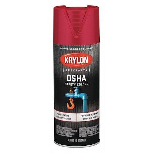 Krylon K02116777 Spray Paint, Safety Red, Gloss, 12 Oz