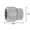 Tone Socket (12 Angles) 6D-38 Insertion Angle 0.7 inch (19.0 mm) (3/4 inch), Double Side Width 1.5 inches (38 mm)