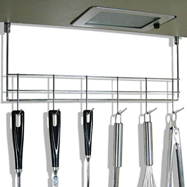 Kitchen Tool Hooks, Range Hood Hanger, 18-8 Stainless Steel, No Drilling Required, Made in Japan, Kitchen Tool Stand, Kitchen Tool Storage