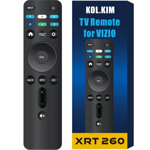 XRT260 Remote for Vizio Smart TV Remote XRT260 Replacement Remote Control for TV 4K QLED MQ6 M V D Series V655-J09 M55Q6-J01 D40f-J09 D24fM-K01 M43Q6M-K04 V555M-K01 V505-J09 NO Voice