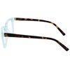OPULIZE KOI Reading Glasses - Large Rectangular Frame - Aqua - Mens Womens - Spring Hinges - R50-Q - +1.50