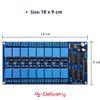 AZDelivery 3 x 16 Channel Relay Module DC 12V with Optocoupler Low Level Trigger Relay Module Board compatible with Arduino Including E-Book!