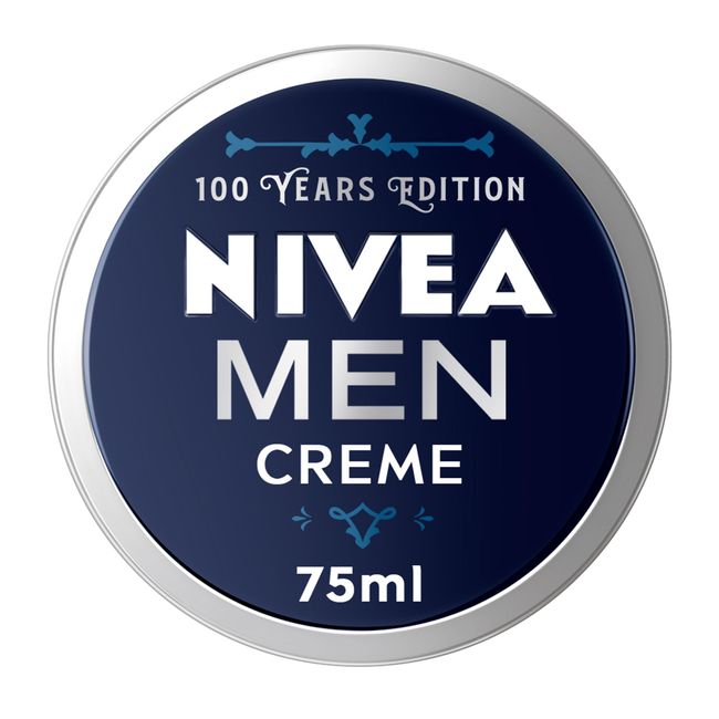 NIVEA MEN Creme 100 Jahre Retro Edition (75 ml), pflegende Hautcreme für intensive Feuchtigkeit, Hautpflege für Männer ideal für Körper, Gesicht und Hände