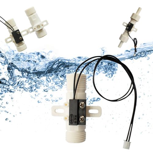 Flow Switch Water Flow Sensor Switch for Water Circulation Control in Water Systems Such as Electric Water heaters, Solar Water heaters, and air conditioners. G1/2 Water Flo Control Sensor Switch