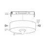 Ceiling Rose Light Fixing Strap Bracket Strap Brace Plate with Accessories 4size (95mm)