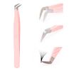 Tweezers for Eyelash Extension Professional Eyelash Tweezers for Single 2D 3D Eyelash Extension(Rounded Corners)