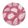 Tropical Botanical Palm Leaf Summer Pattern Honeysuckle Pink PopSockets Swappable PopGrip