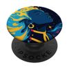 Schwarze Frau Celestial Essence PopSockets mit austauschbarem PopGrip