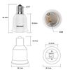 DiCUNO E17-E26 Light Bulb Socket Conversion Adapter 200W Max Work Rate 200 Degree Heat Resistant 10 Pack
