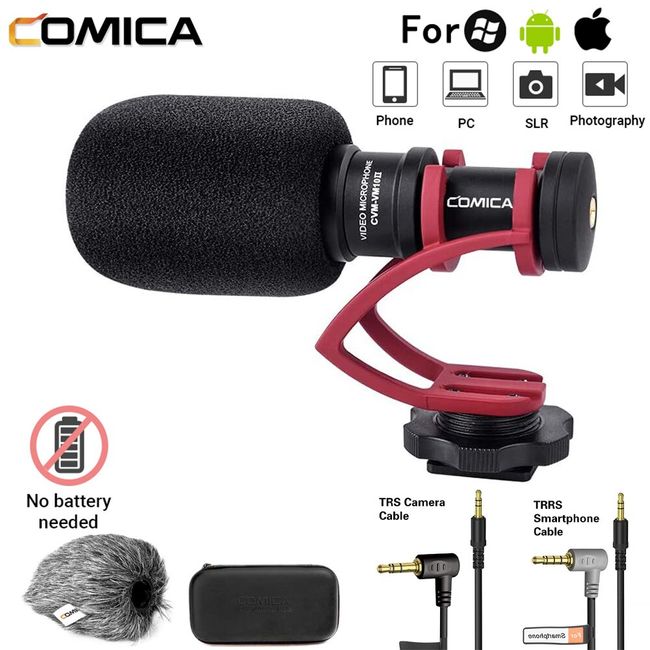 Rode Video Micro Compact Camera Recording Microphone for Camera DJI Osmo  DSLR Camera SmartphoneVideo for Canon Nikon