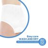 Wearever Regular Absorbency (150ml) Lace Side Brief (White, 3X)
