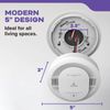 Hardwired Smoke & CO Detector with Interconnected Alarm & LED Warning Lights