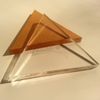 (50) 2"x1/4" THICK TRIANGLES Equilateral Clear Acrylic Shape Plexiglas Plastic