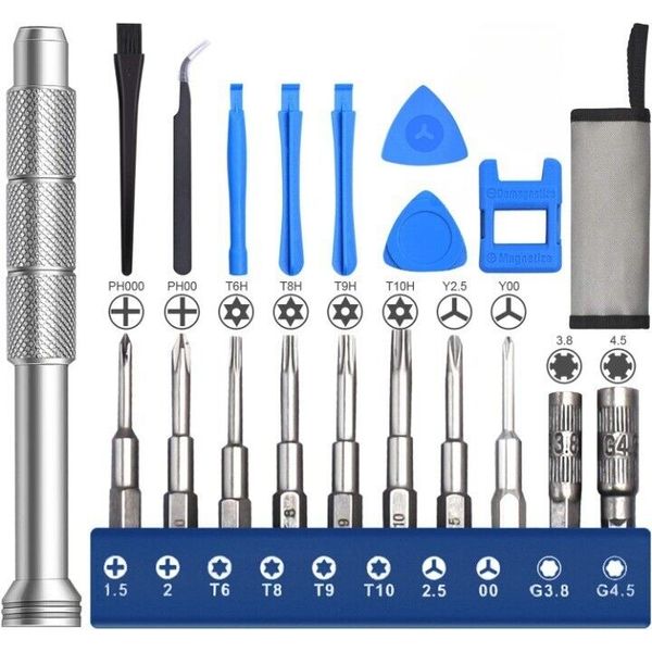 Cleaning Repair Tool Kit for PS4 PS5, Screwdriver Set with TR9 Torx Security
