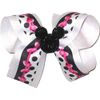 DS-190M Medium Minnie Bow with Black Glitter Minnie Pin