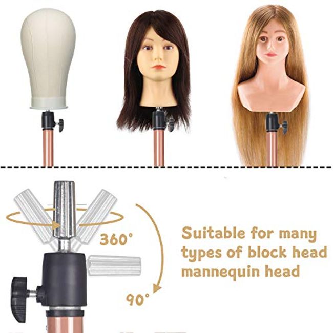 Wig Stand Cosmetology Mannequin Stand Tripod