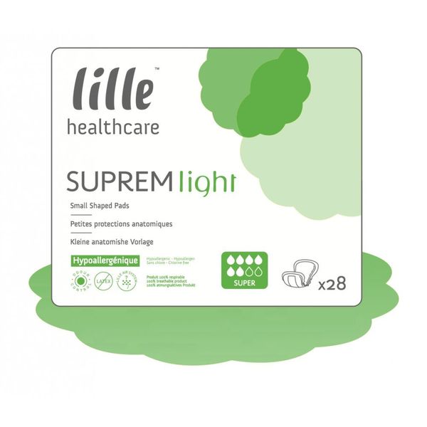 Lille Suprem Light Shaped Pads - Super - Pack of 28