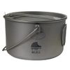 M.O.L MOL-G017 Titanium Pot & Frying Pan Set, 60.9 fl oz (1,900 ml)