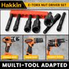 Nut Driver Set Hakkin 7Pcs E Torx Socket Set 1/4” Hex Shank Impact Nut Diver Set Power Nuts Driver Drill Bit Tools Hex Nut Driver Drill Bit Tools Nutsset E4 E5 E6 E8 E10 E12 E14