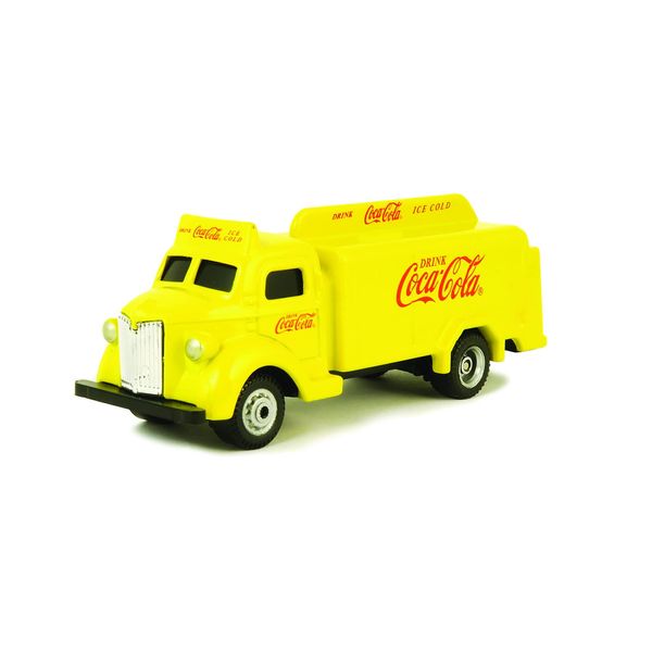 Motor city classics | Coca-Cola 1947 Bottle Truck (Yellow) | 1:87 Scale Model Diecast Collectible | 439954