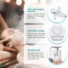 2in1 Facial Steamer on Wheels Ionic Ozone w/5X Magnifying Lamp Hot Mist Function