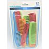 Sassy & Chic Plastic Combs, 12 Count