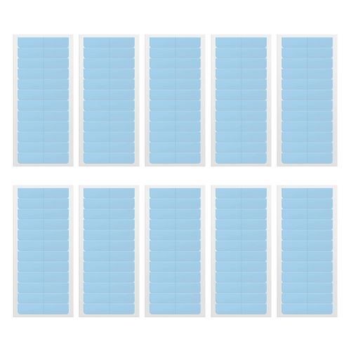 LINXINS Hair Extension Tapes 120pcs Double Sided Adhesive Tapes for Hair Extensions Glue Strips Tape Extension Tabs for Hair Weft Replacement (Blue)