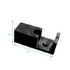TANILES Replace Shower Door Wall Jamb Bumper Guide Black Pack of 2
