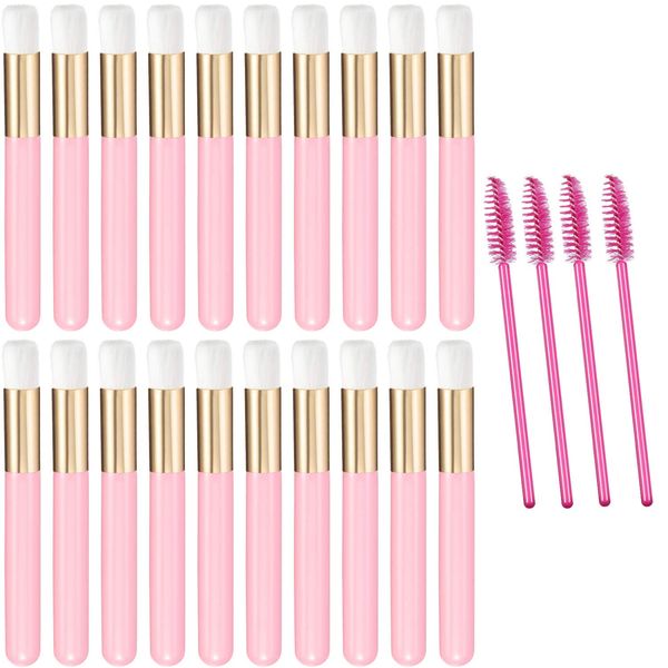 24 Pieces Lash Shampoo Brush, Lash Cleansing Brush, Eyelash Cleaning Brush Makeup Brushes Extension Eyelash Nose Pore Deep Cleaning Brush