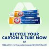 Arm and Hammer Advance White Toothpaste 4 Pack 6 Ounce Whitening Fluoride