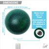 Green Old Skool Round Metal Flake Custom Adjustable Suicide Brody Steering Knob