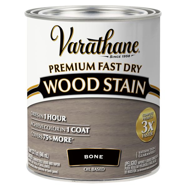 Varathane Premium Fast Dry Wood Stain, Quart, Bone