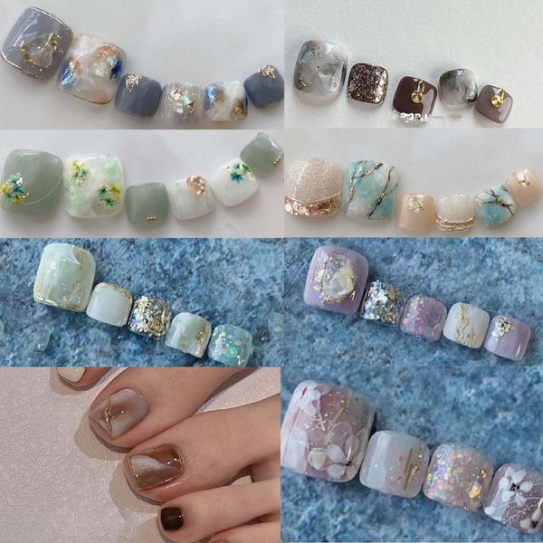 8 sheets 176 stickers nail stickers foot no damage toenails nail seal long lasting nail wrap nail accessories real nail gel sticker for feet easy nail stick nail nail art gel nail polish decoration