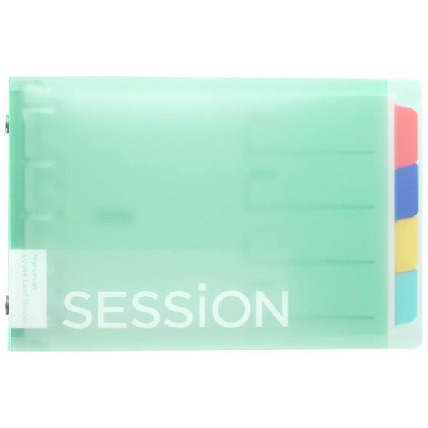 Maruman FM310-53 Loose Leaf Binder Session Mini Size, 5 Holes, Mint Green