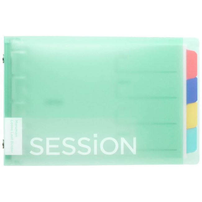 Maruman FM310-53 Loose Leaf Binder Session Mini Size, 5 Holes, Mint Green