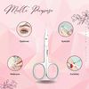 Curved Cuticle Scissor Arrow Point Super Sharp Manicure Pedicure German Gr