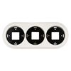 QR1 Series Surface-Mounted Porcelain Retro Frame 3-Way White