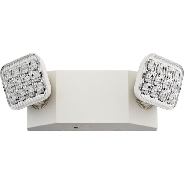 Lithonia Lighting EU2C M6 Emergency Light with 2 LED Lamps, Square, Ivory White, Generation 3